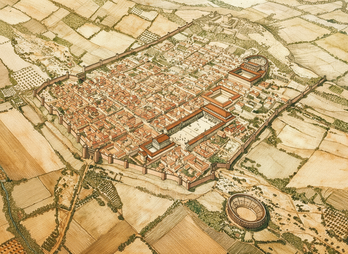 Ricostruzione ipotetica di Urbisaglia